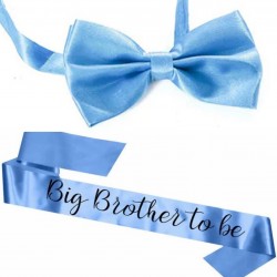 Big Brother to Be sjerp en vlinderdas blauw