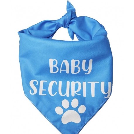 Honden bandana Baby Security blauw