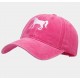 Cap Horse roze met witte geborduurde tekst