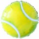 Tennis bal folie ballon XL