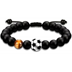 Armband voetbal met gelukskralen