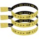 Vip polsbandjes goud glitter met zwart