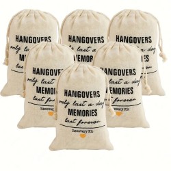 Vrijgezellenfeest Hangover Recovery Kit bags 6 stuks