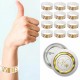 VIP set wit met goud 24-delig met 12 armbandjes en 12 buttons 