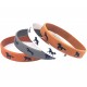 Set met 4 rubberen paarden armbanden wit, beige, bruin en grijs