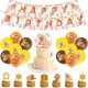 44-delige party en decoratie set Sweet Horse met slinger, ballonnen, taart- en cupcake toppers