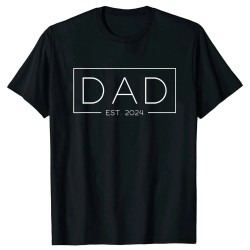 Zwart T-Shirt Dad est 2024