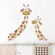 Grote muur- of deur stickerset 2 Giraffen