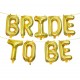 Bride to Be folie ballonnen set goud