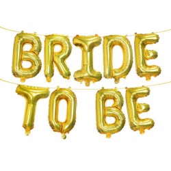 Bride to Be folie ballonnen set goud