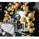 Halloween ballonboog pakket Skelet met 50 ballonnen en lint