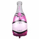 Grote folie ballon Champagnefles The very Best roze