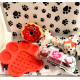 Honden cadeau paaket I Woof You rood 4-delig