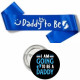 Sjerp en button set Daddy to Be blauw 