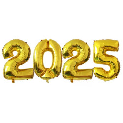 2025 folie ballonnen set goud 