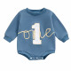 Eerste verjaardag cakesmash sweater/romper One blauw