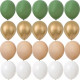 20-delige ballonnen set groen, goud, beige en ivoor