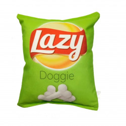 Honden speeltje Chips zakje Lazy Doggie