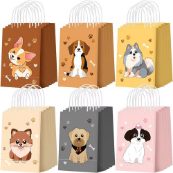 6 Honden cadeau tasjes