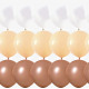 20-delige ballonnen set ivoor, beige en bruin