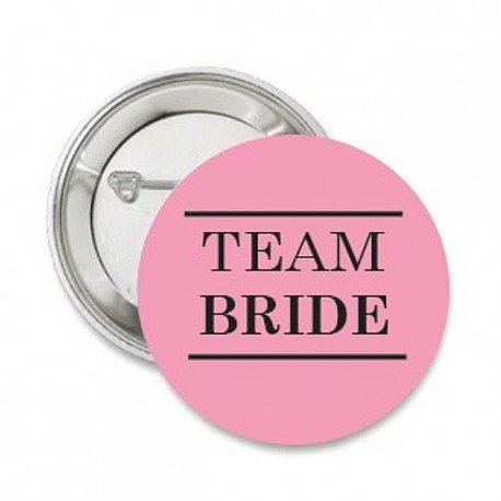 Button Team Bride Pink