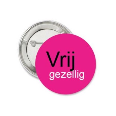 Button Vrij gezellig roze