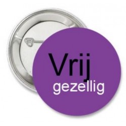 Button Vrij gezellig paars