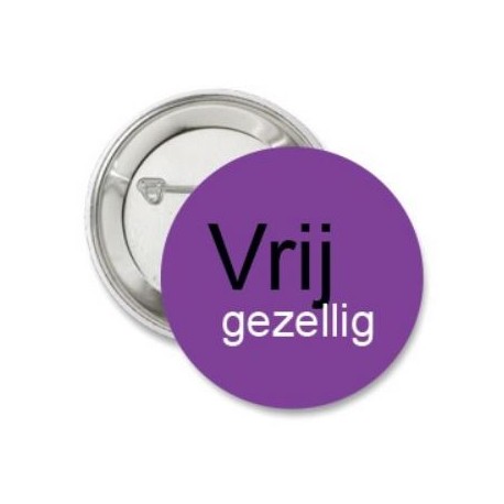 Button Vrij gezellig paars