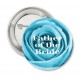 Button Turquoise Rose