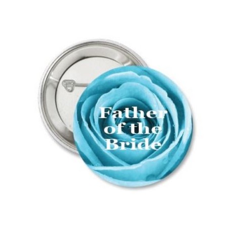 Button Turquoise Rose