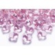 Zakje Chrystal Hearts roze