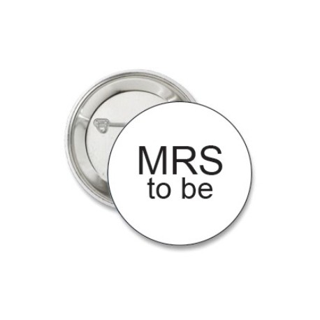 Button Mrs to Be met diverse tekst mogelijkheden