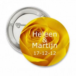 Button Yellow Rose