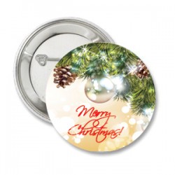 Button Merry Christmas traditional