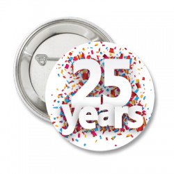 Button 25 Years coloured