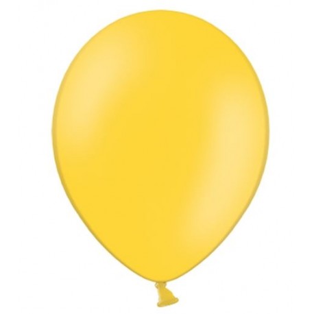 Ballonnen 30 cm extra sterk voor helium of lucht per 10, 20, 50 of 100 stuks pastel honing geel