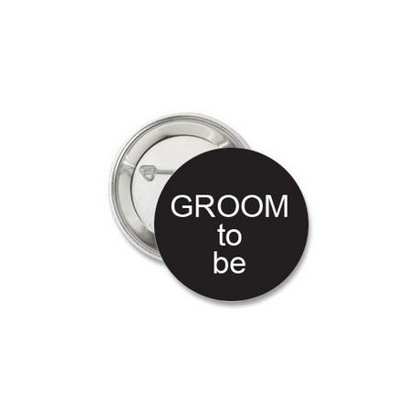 Button Groom to Be of eigen tekst