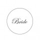 Button Bride wit met deze of eigen tekst