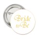 Button Gold on White met deze of eigen tekst