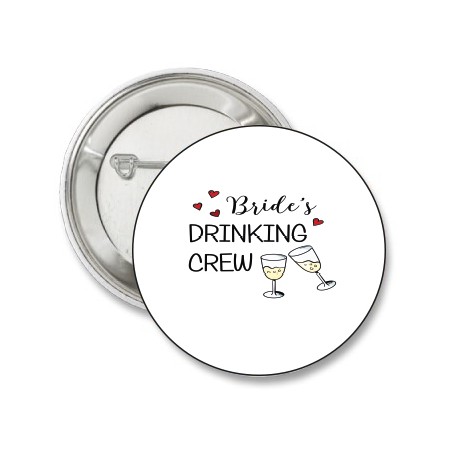 Button Bride's Drinking Crew