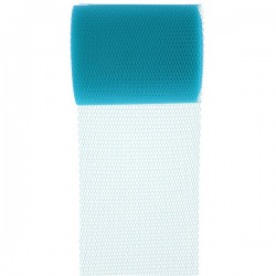  Tule rol 8 cm breed en 10 meter lang turquoise