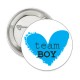 Button Team Loving Heart Blue