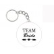 Button Team Bride Tribe of eigen tekst wit