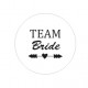 Button Team Bride Tribe of eigen tekst wit