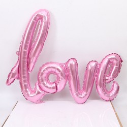 Love XL folieballon roze van ruim 1 meter groot 