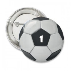 Button voetbal team nummer