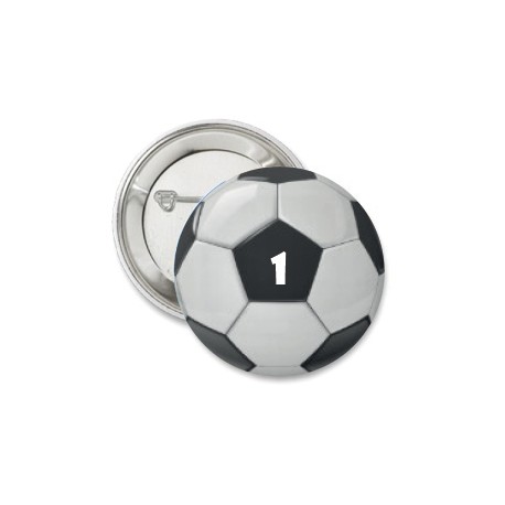 Button voetbal team nummer