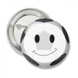 Button voetbal smiley