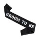 Sjerp Groom to Be zwart met witte letters