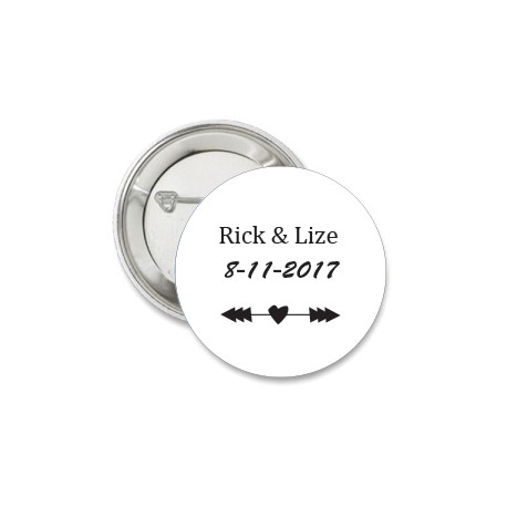 Button wedding zwarte pijl